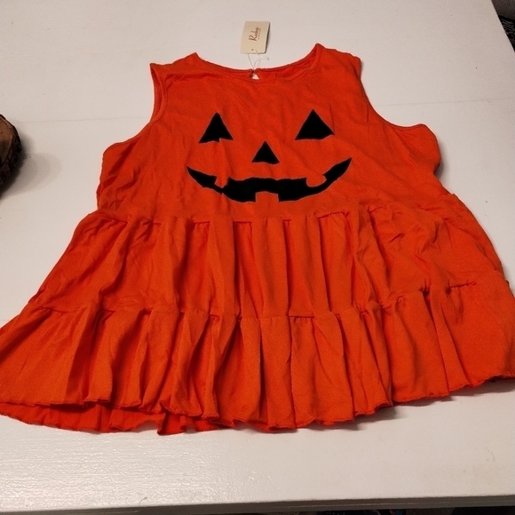 NWT Roshop HALLOWEEN  pumpkin tank top XL - Picture 2 of 9